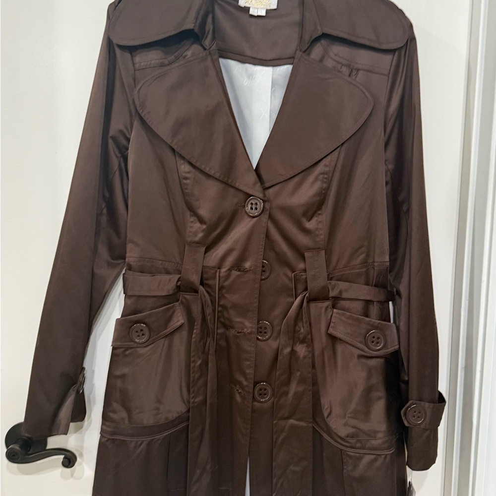 XOXO Chic Brown Trench Coat